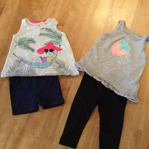 2 cute mix and match outfits size 12M